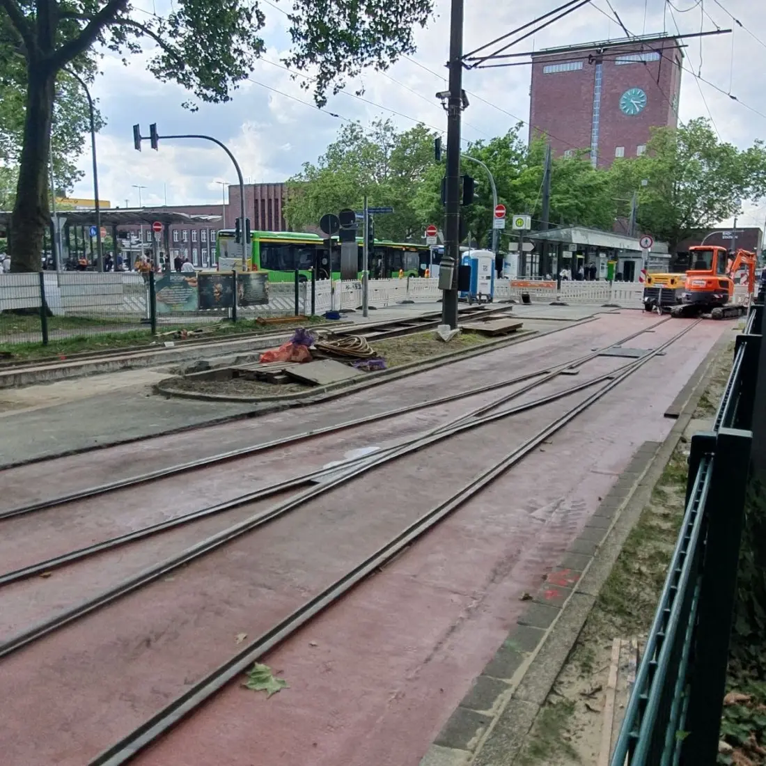Gleisbaustelle als Motiv für Ortstermin und Beweissicherung